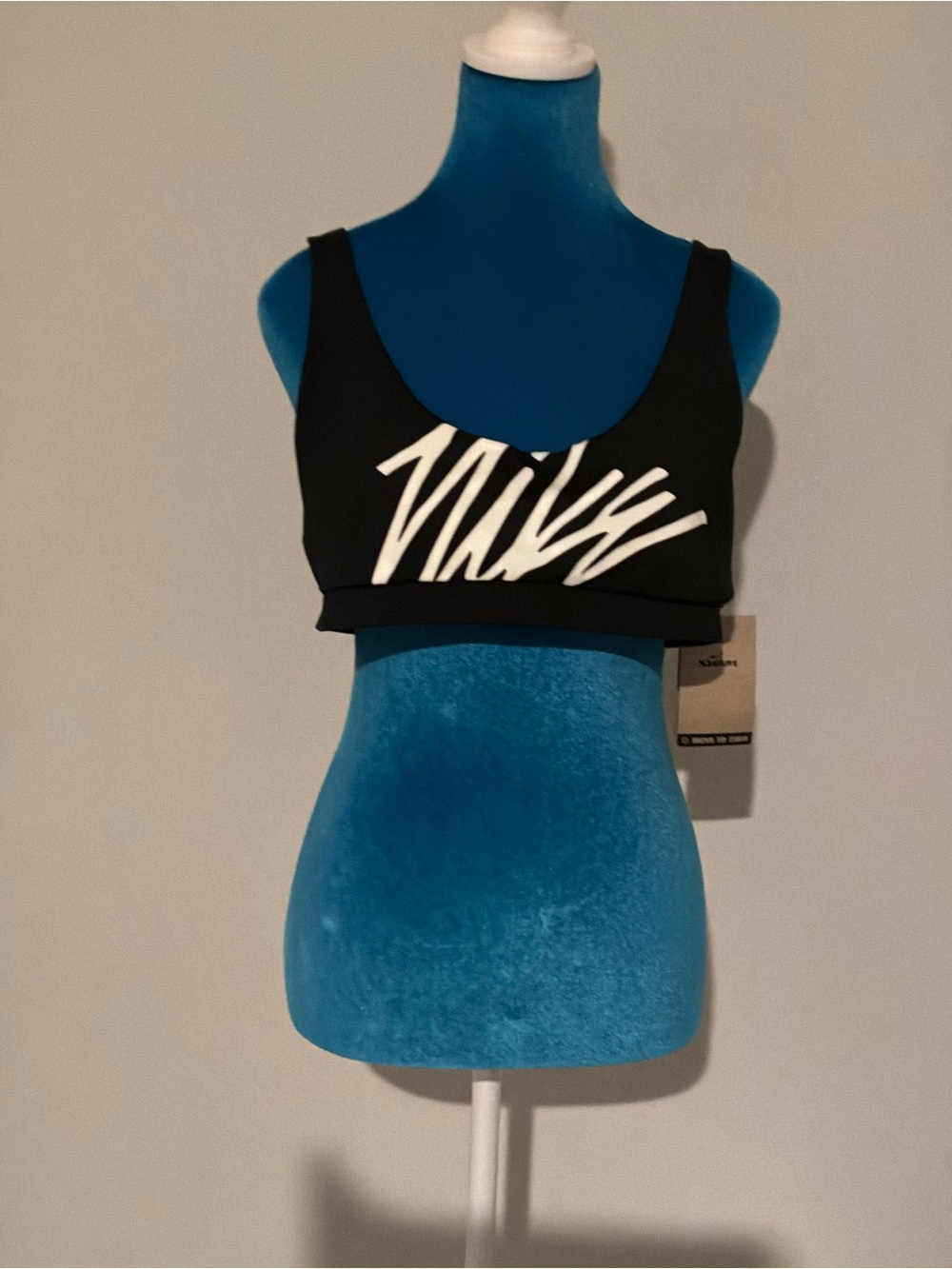 Nike Black Swim Camisole with White Script